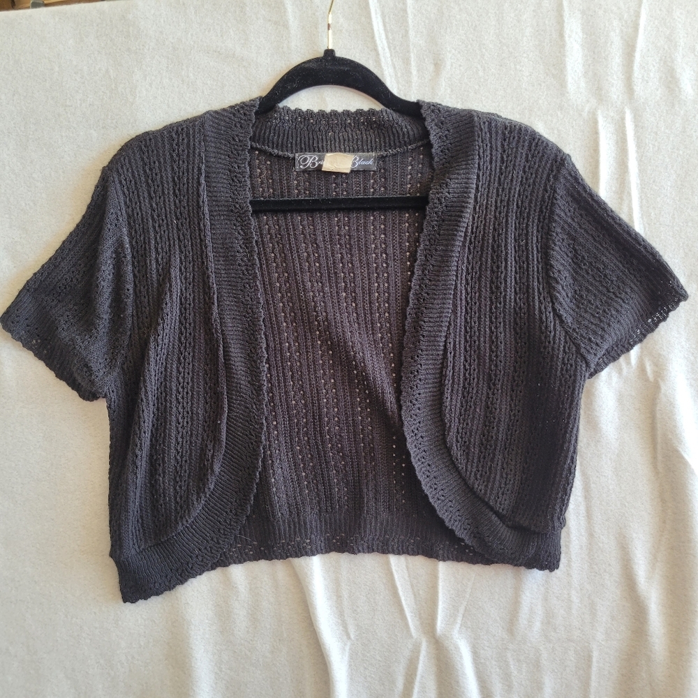 Britney Black Cardigan  Sweater Size Medium Color Black